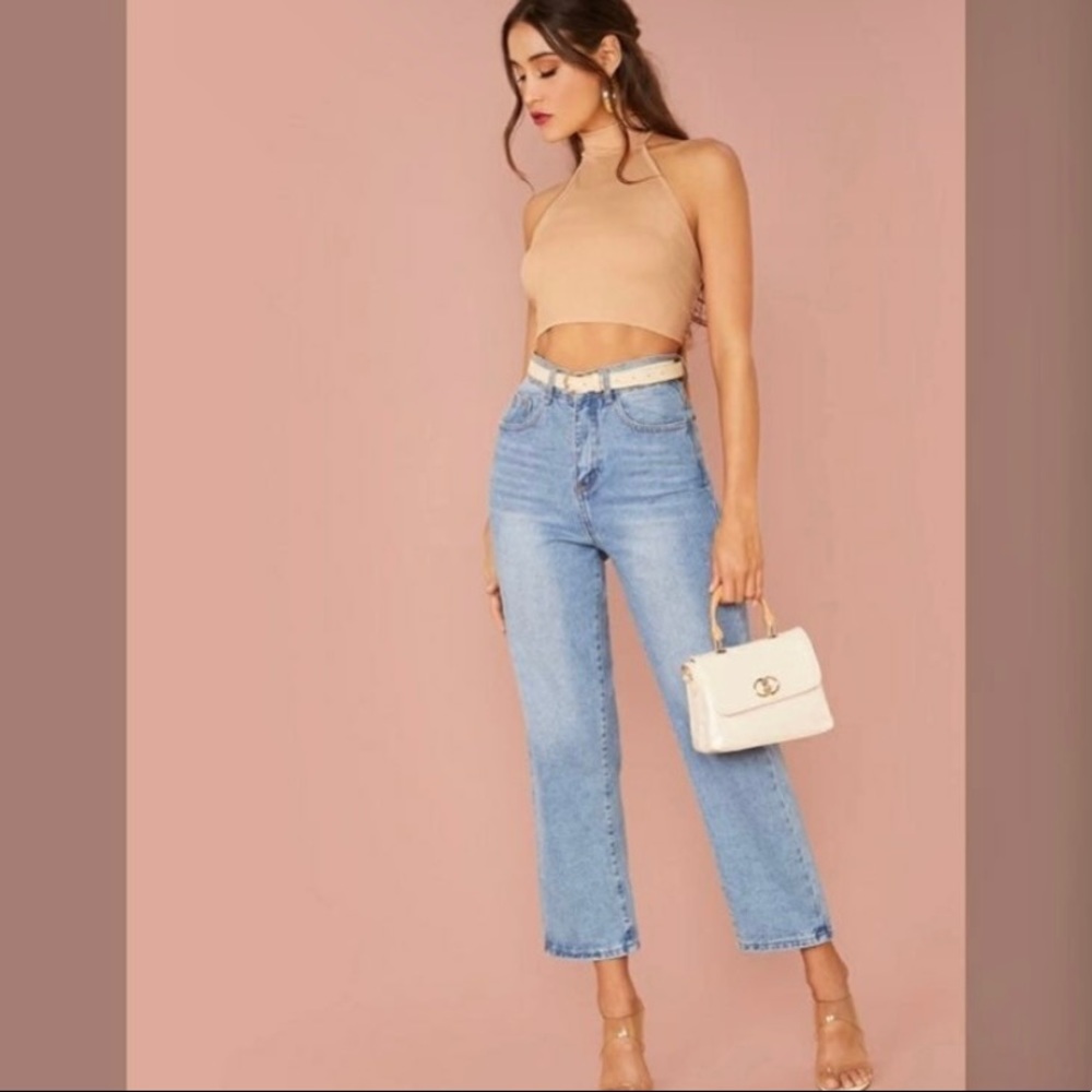 Nude Halter Top